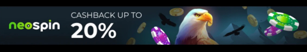 Neospin Casino – weekly cashback up to 20%