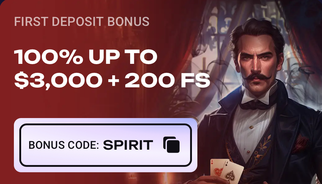 Spirit Casino first deposit bonus SPIRIT