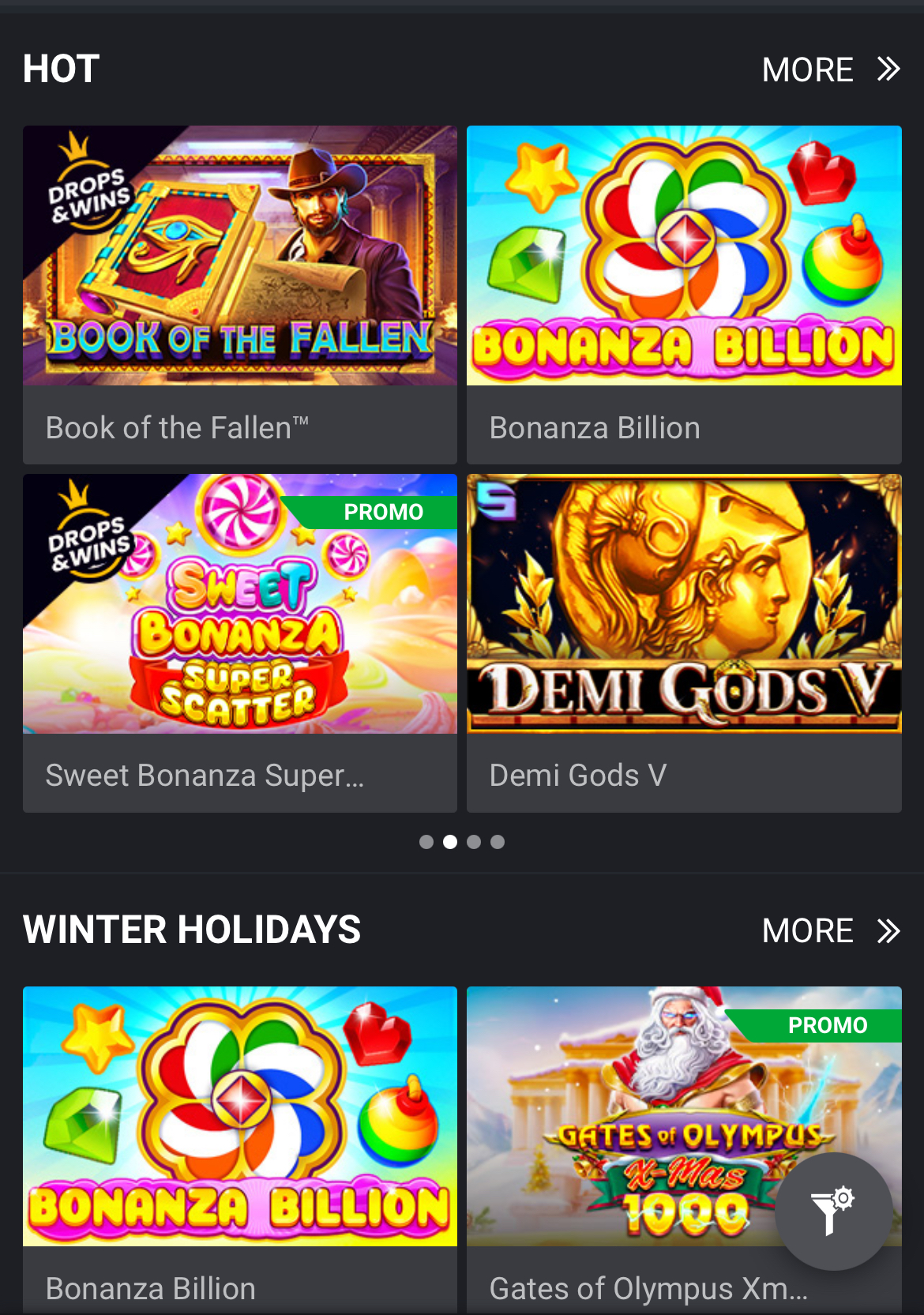 BetLabel Casino Canada slots lobby screenshot
