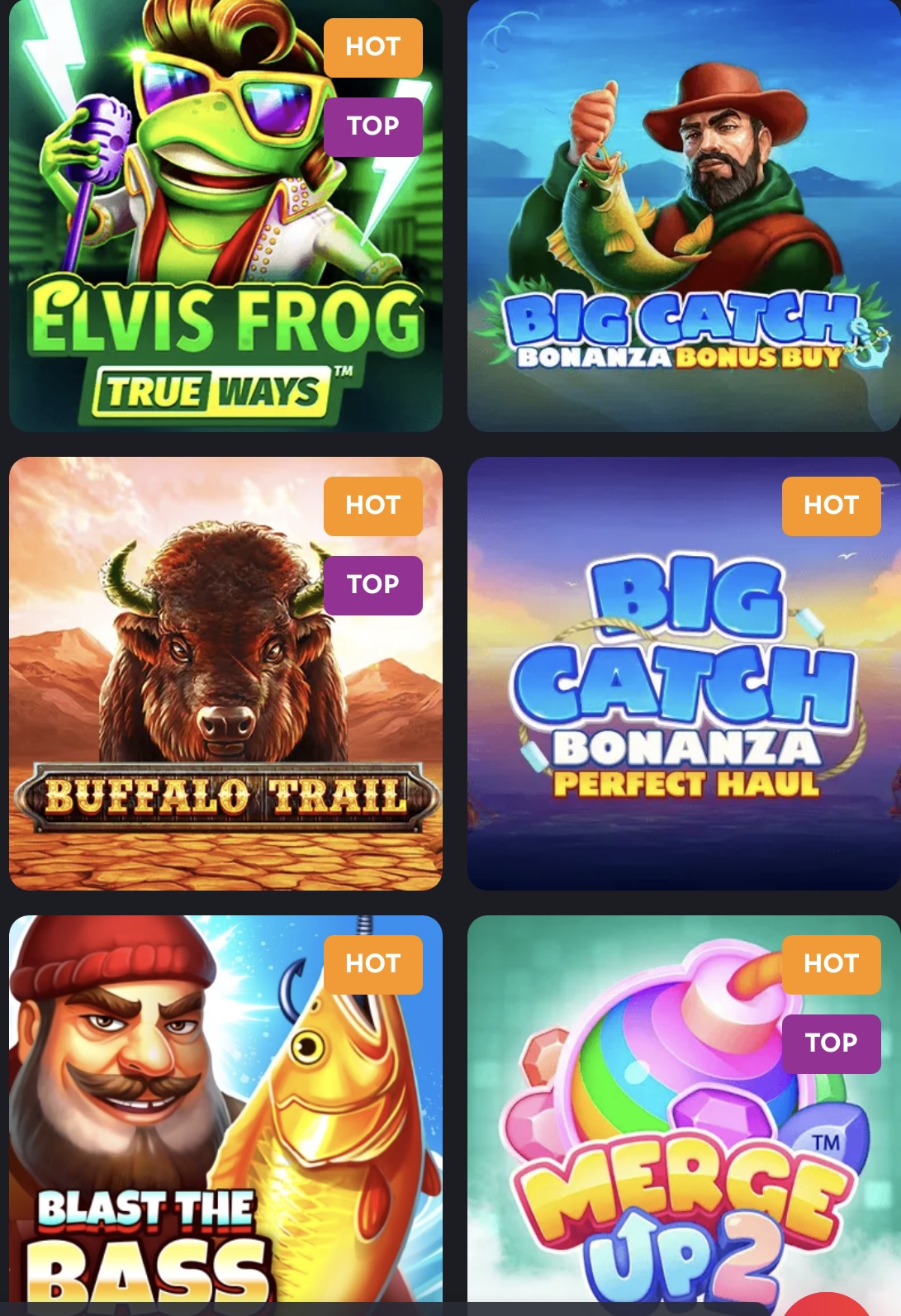 1Red slots lobby – examples of slot titles