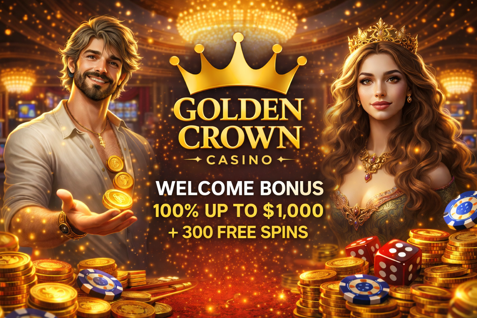 Golden Crown Casino Canada bonus – welcome offer and free spins