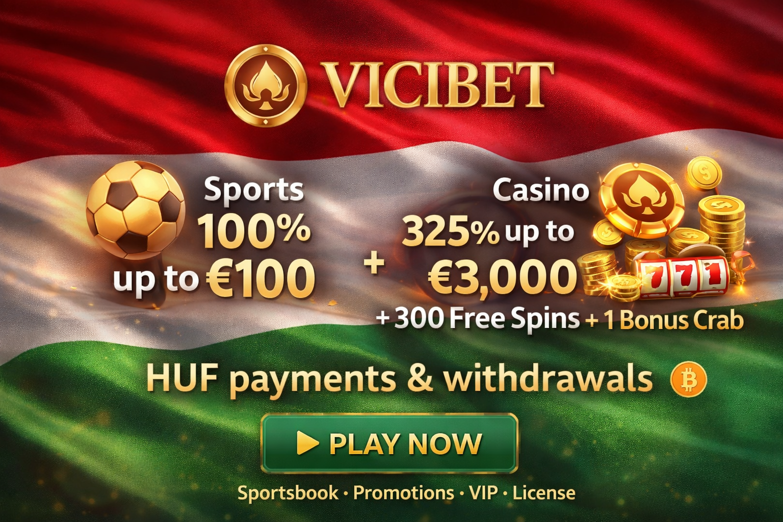 Vicibet Casino Hungary review – welcome bonus, payments and sportsbook