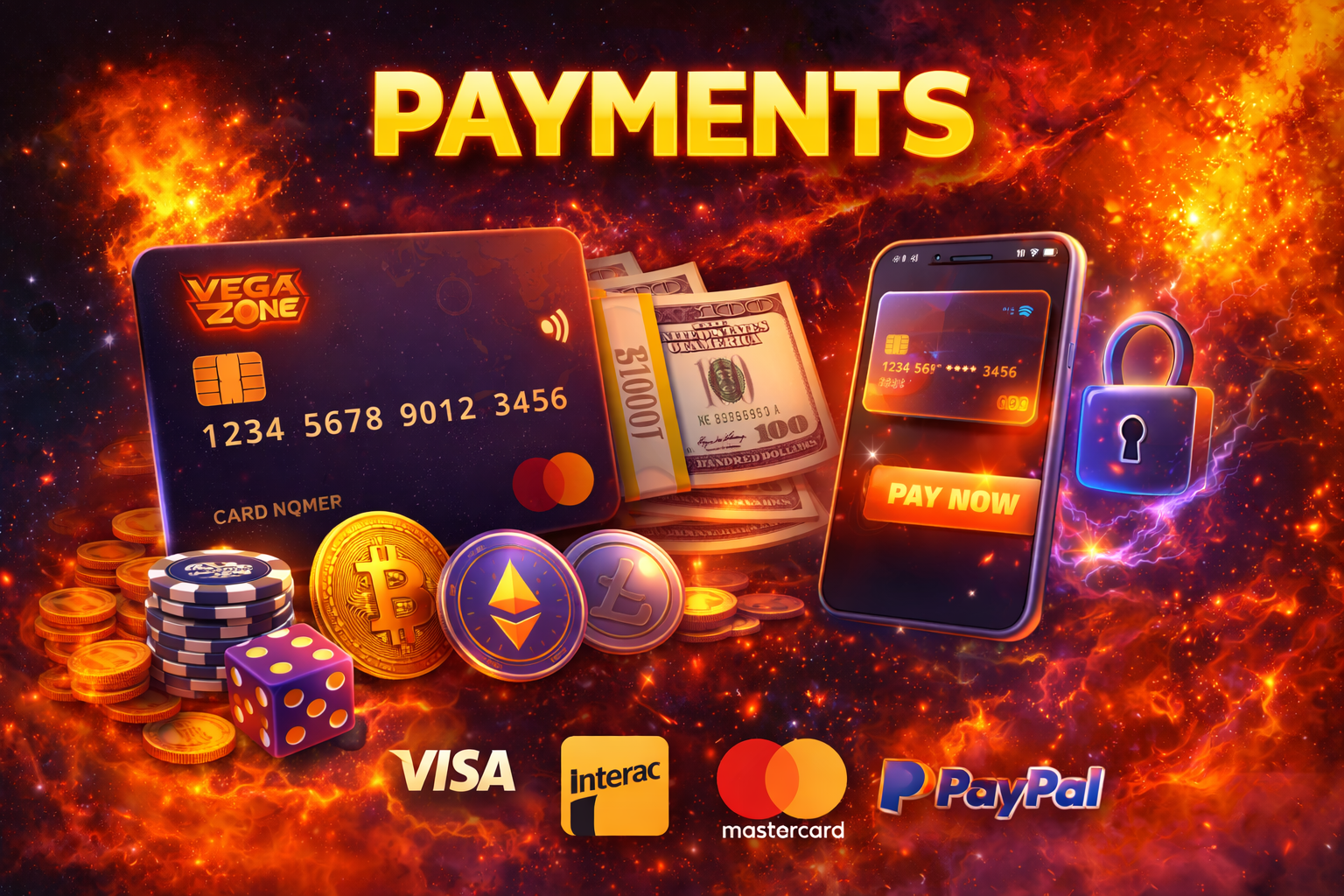 VegaZone Casino payment methods and withdrawals for German players