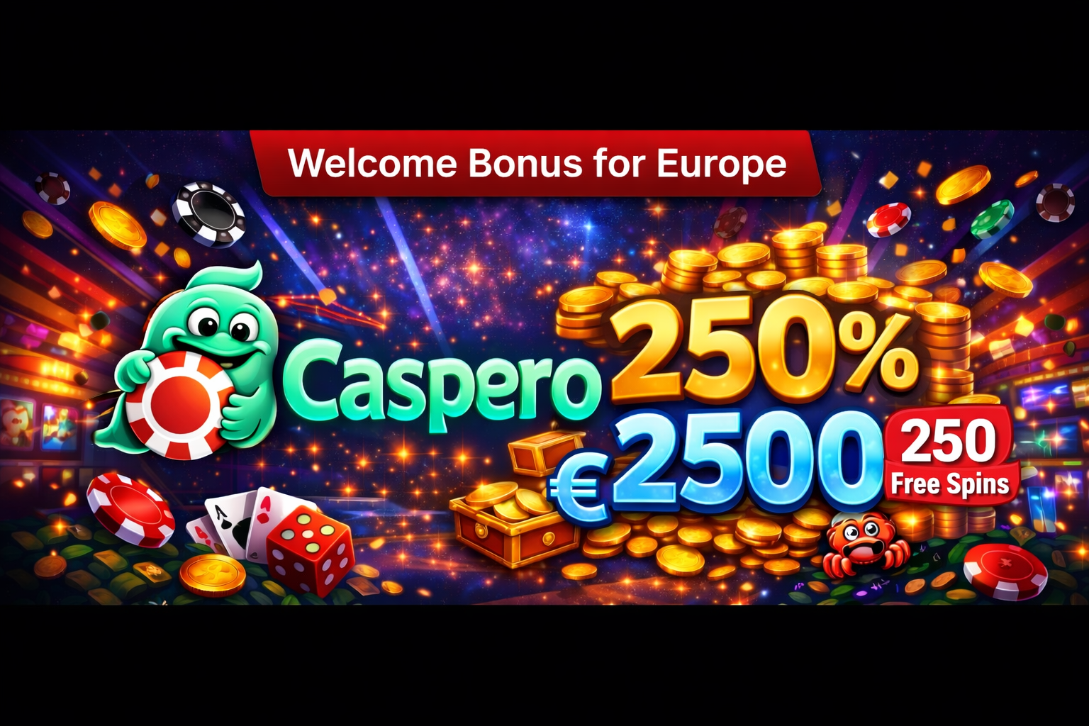 Caspero Casino Europe review & bonuses
