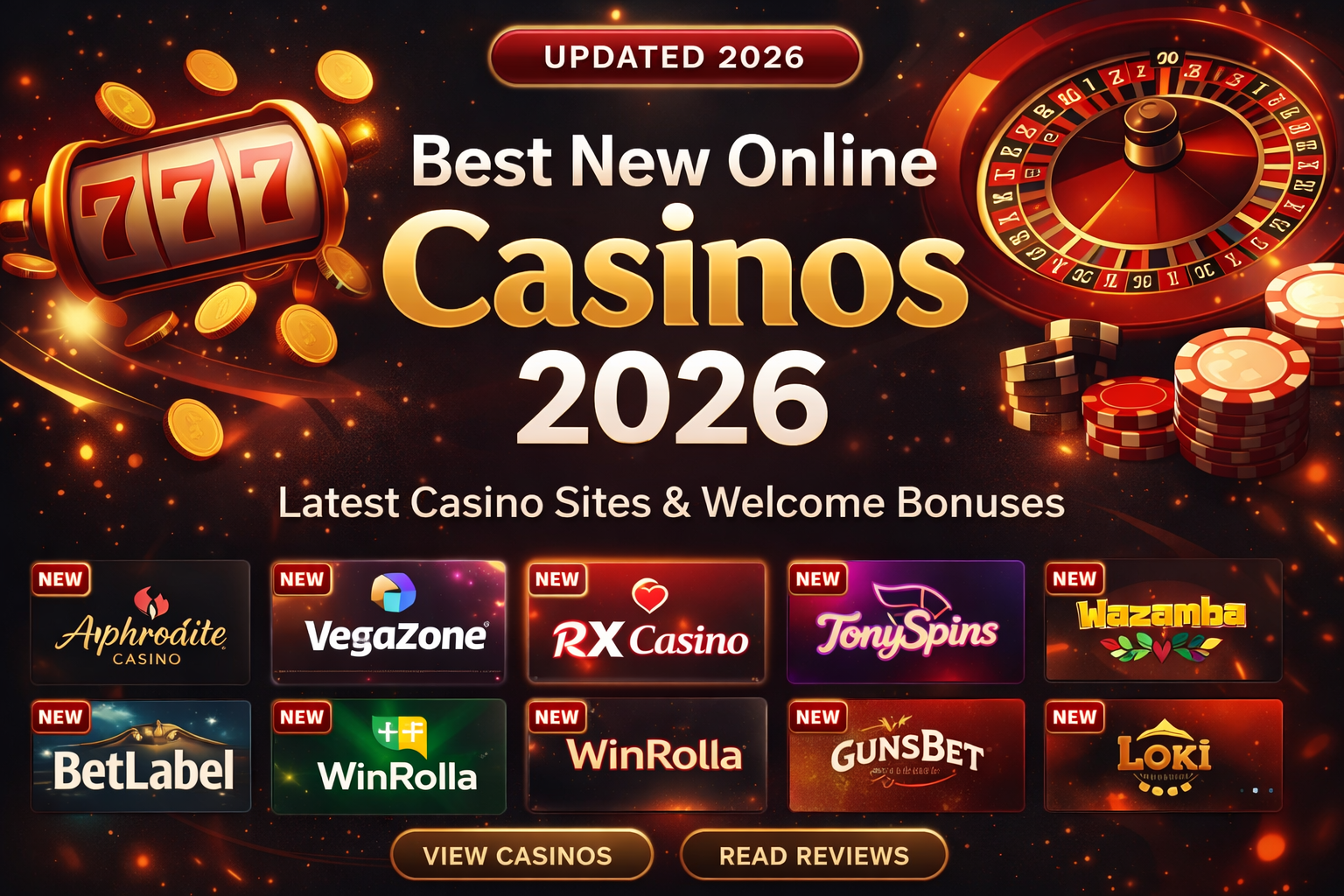 Best New Online Casinos 2026 – Latest casino sites and welcome bonuses