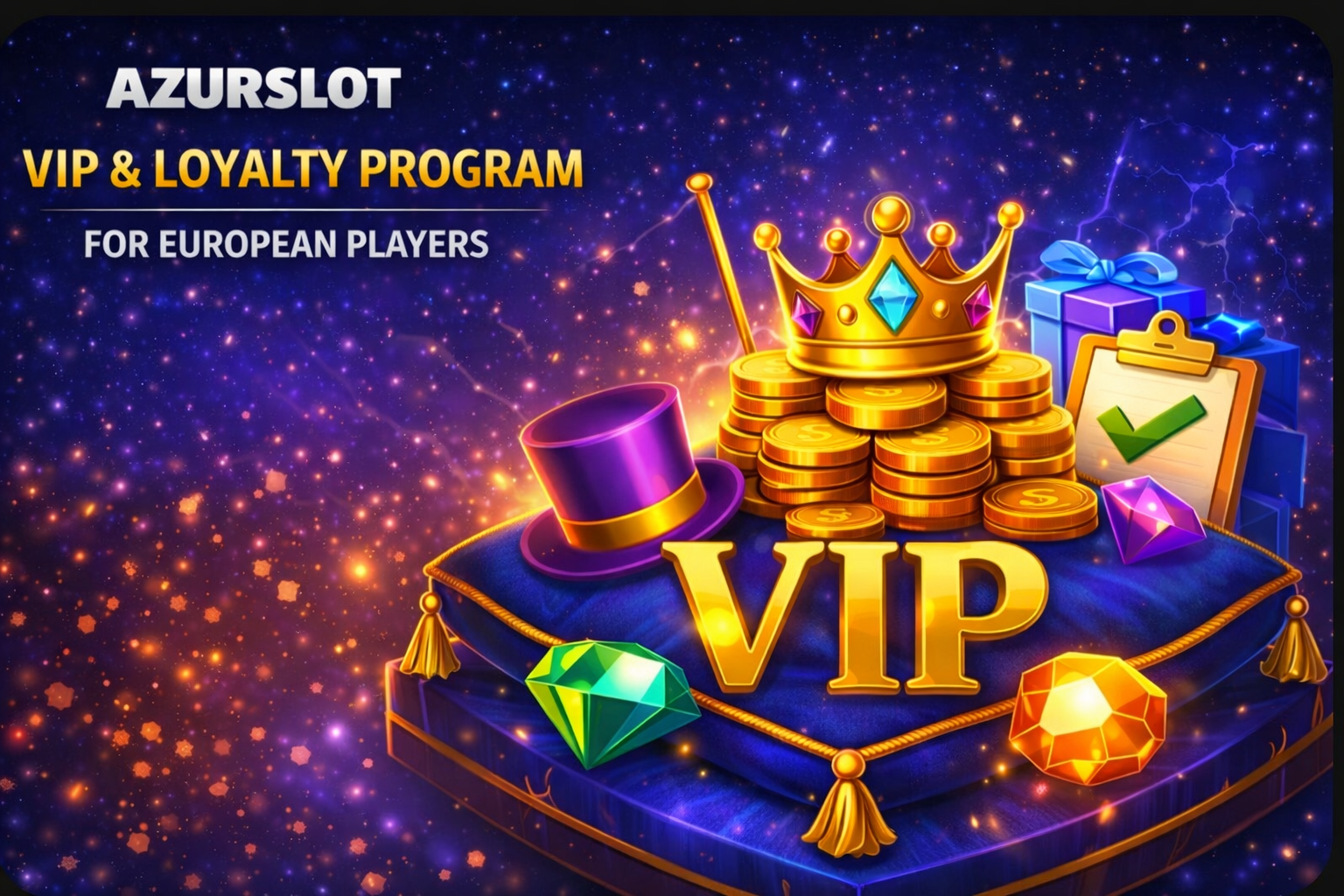 Azurslot VIP program – VIP perks, promotions and loyalty levels