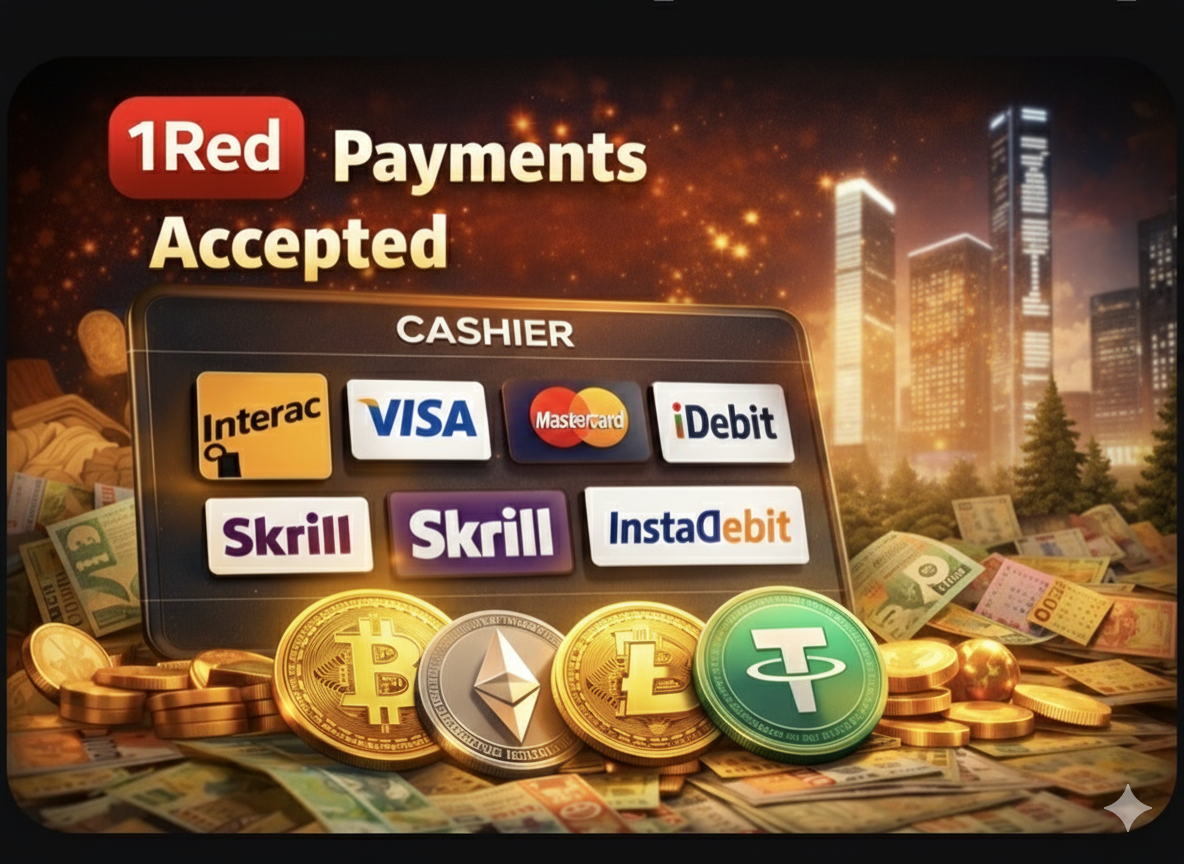 1Red Casino UK payments – Verified cashier methods