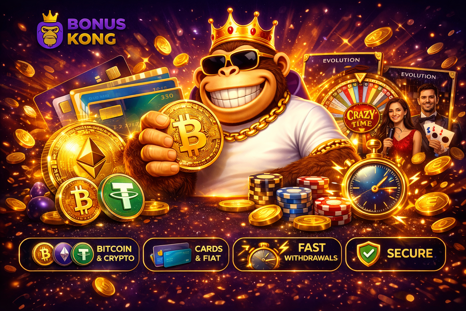 BonusKong Casino payments – crypto, cards and fast withdrawals
