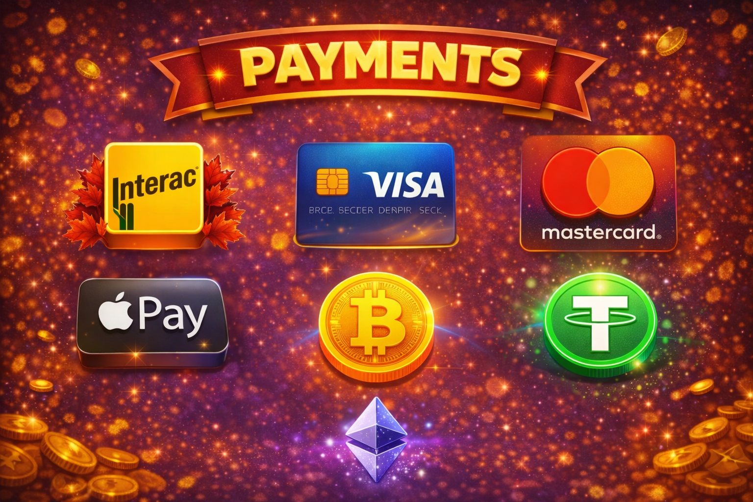 Spinania Casino payments – Interac, cards, Apple Pay and crypto