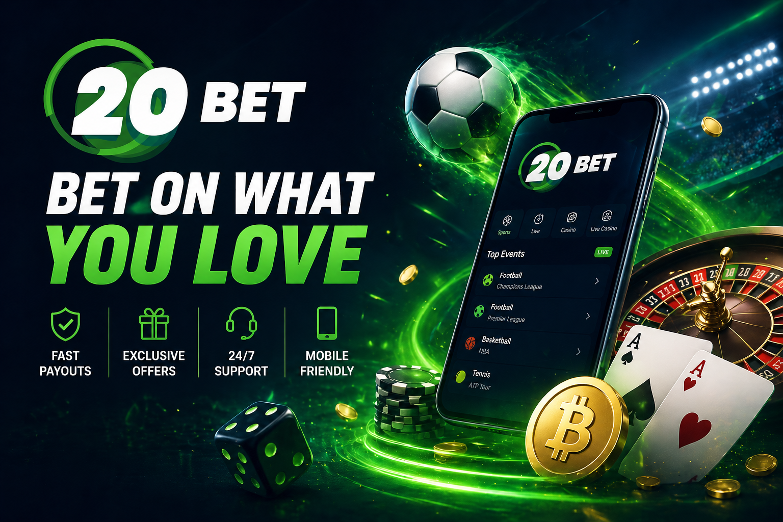 20bet Canada Review – casino bonus, sportsbook and payments