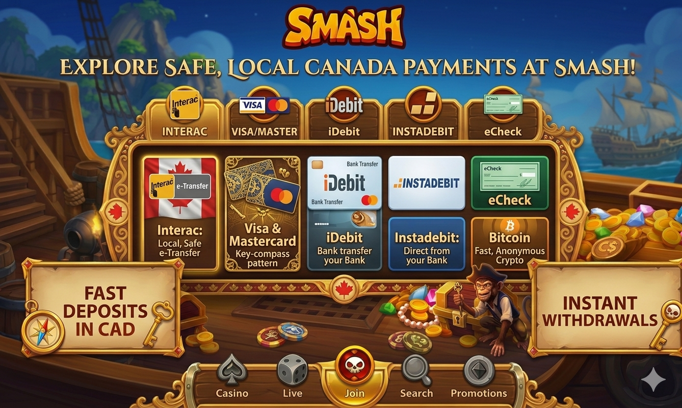 Smash Casino payment methods