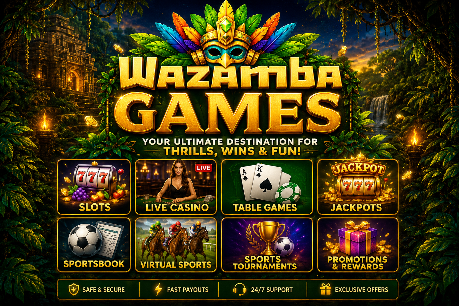 Wazamba Casino games and software providers