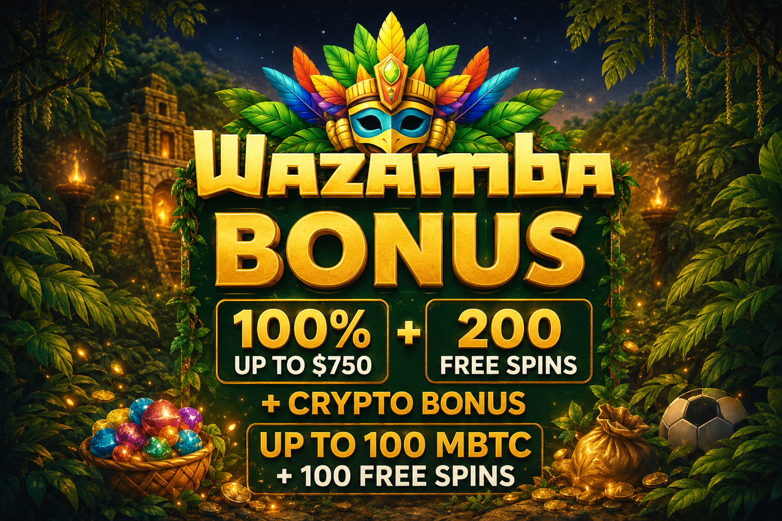 Wazamba Casino Canada welcome bonus