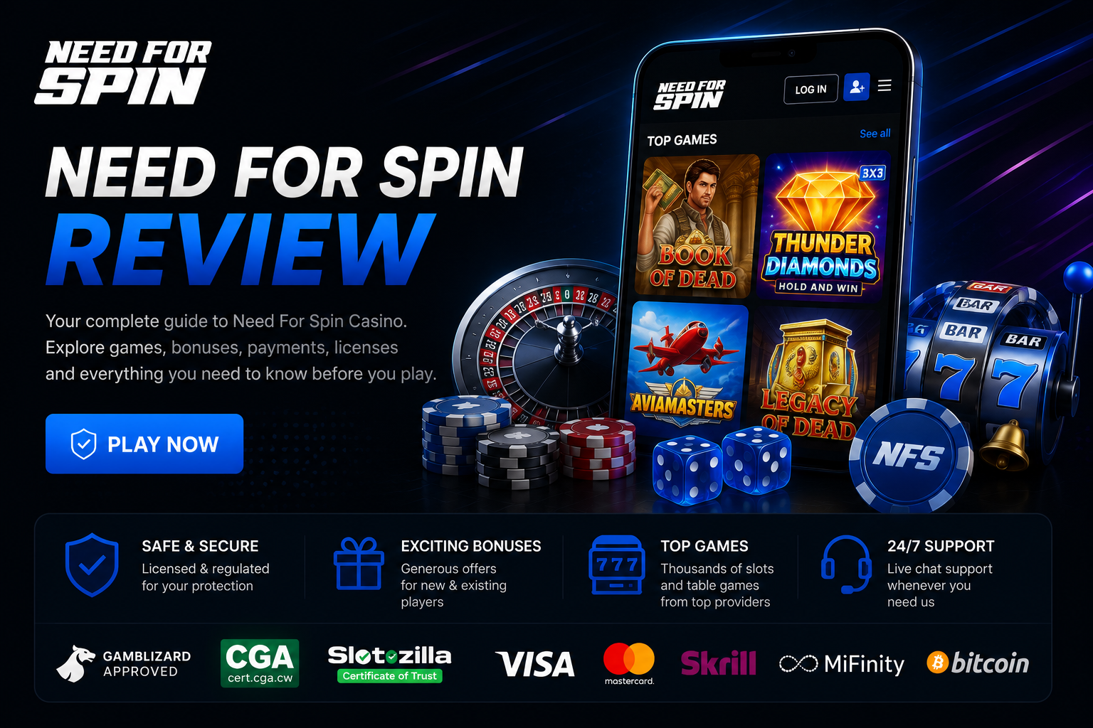Need for Spin Casino Canada Review 2026 – welcome bonus, daily tournaments and games