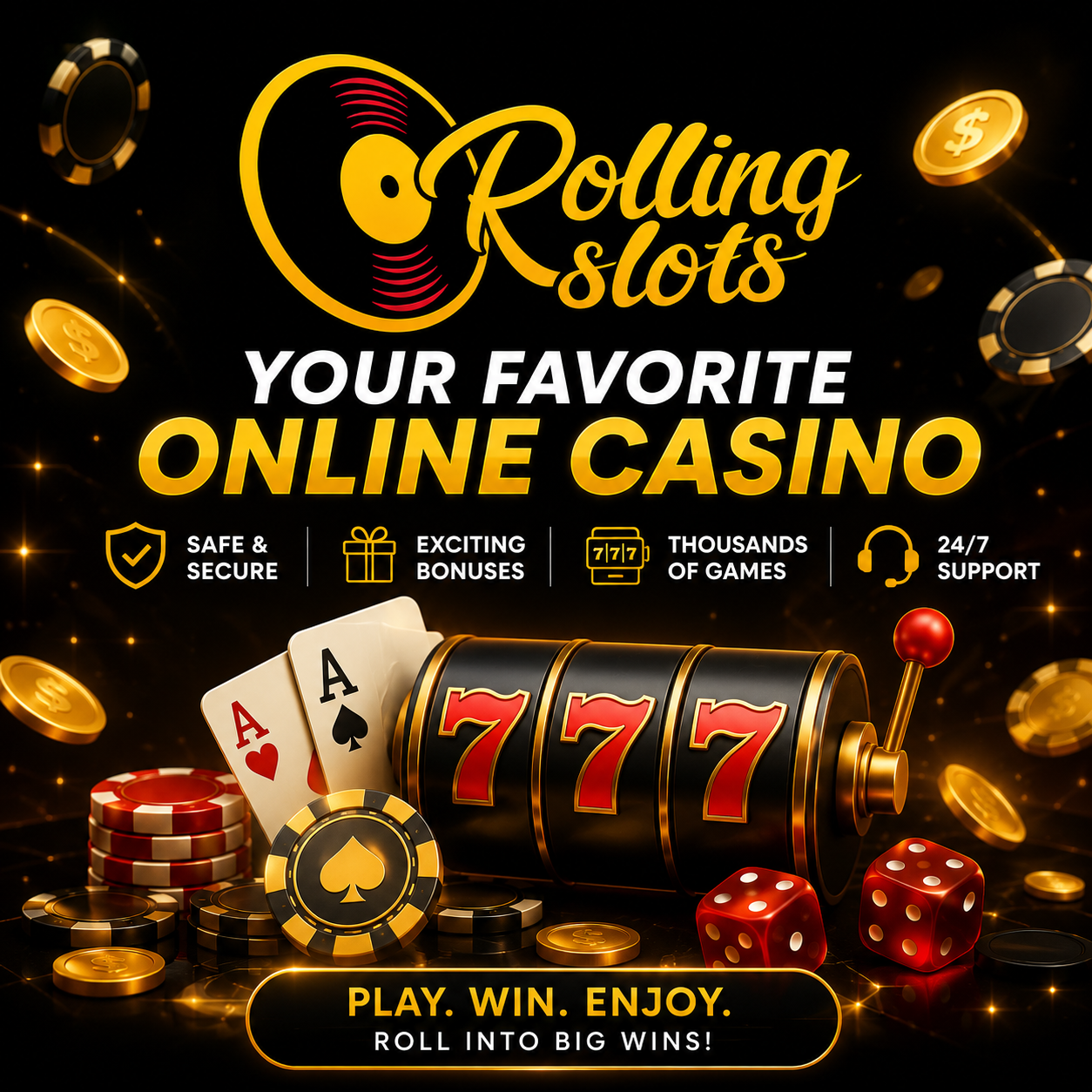 Rolling Slots Casino Review 2026 – welcome bonus, loyalty program and games