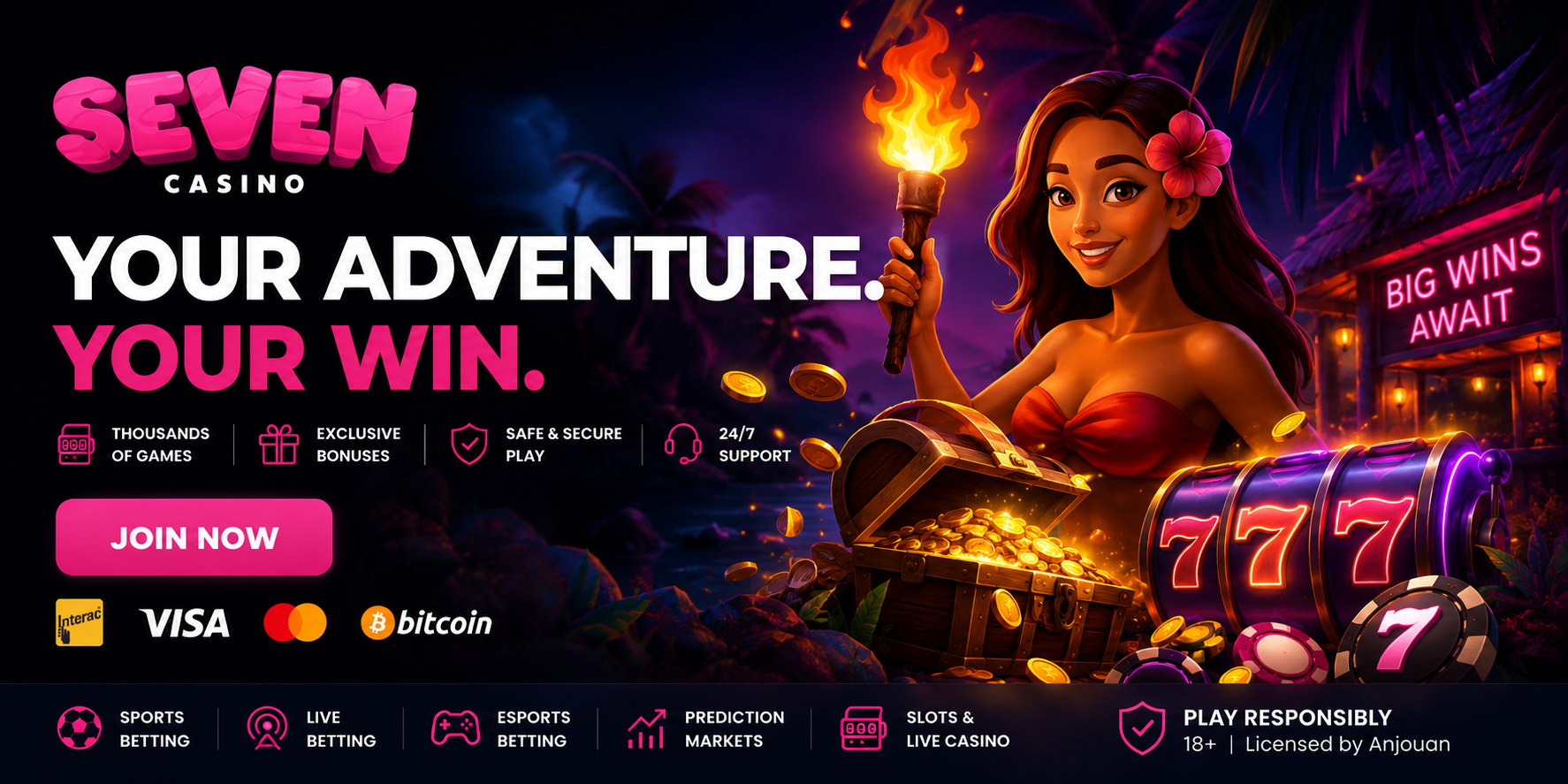 Seven Casino Canada Review 2026 – welcome bonus, sportsbook and payments