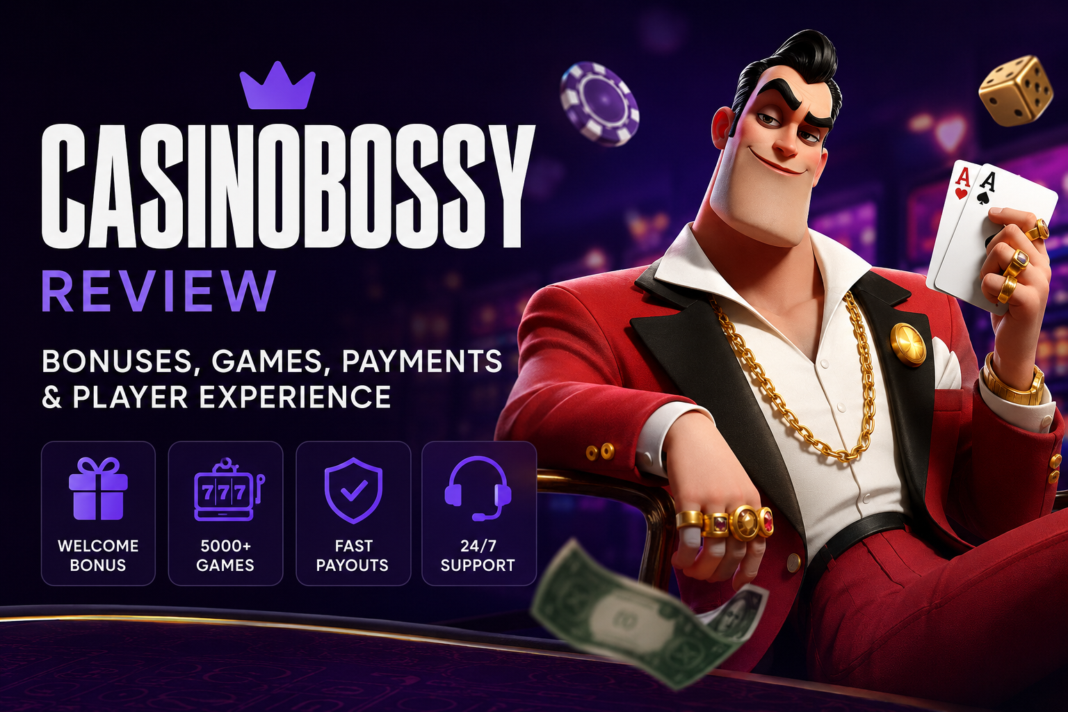 Casino Bossy Canada Review 2026 – welcome bonus, VIP program and sportsbook