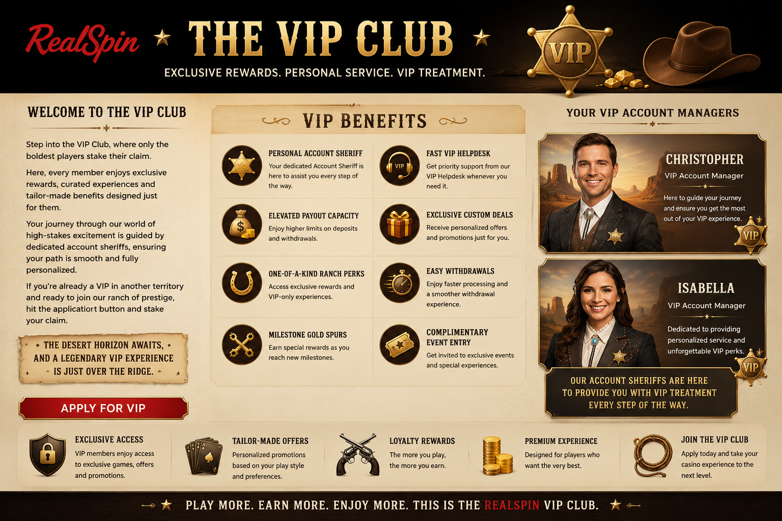 RealSpin Casino VIP Club – dedicated account managers and exclusive rewards