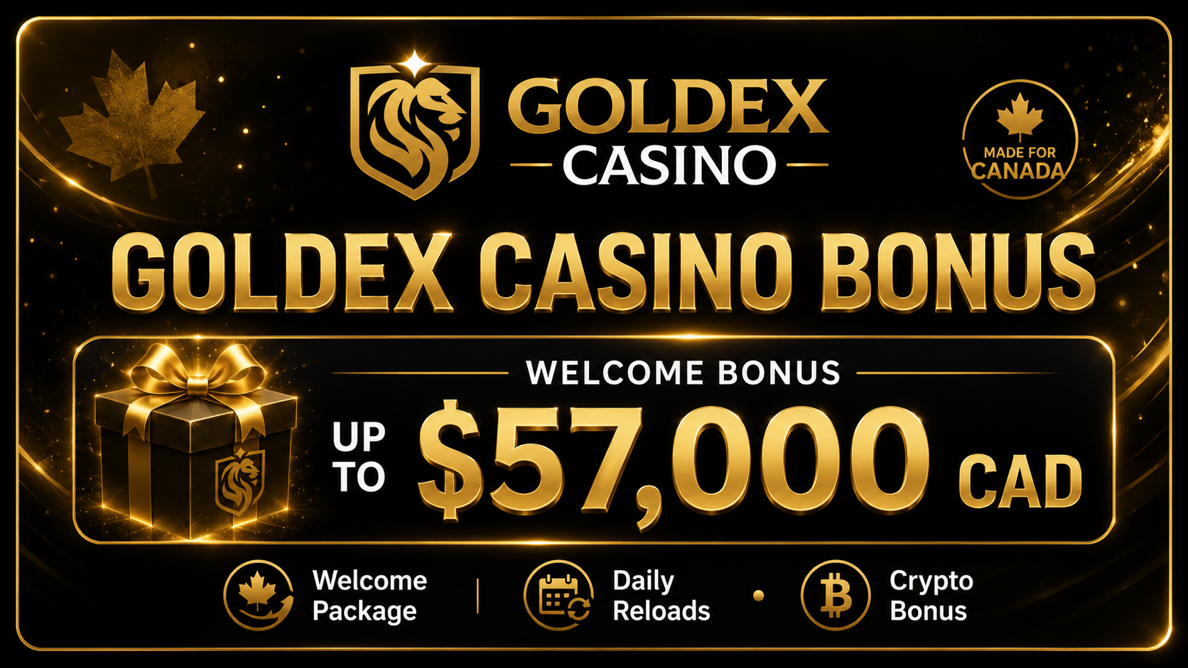 Goldex Casino Canada welcome bonus