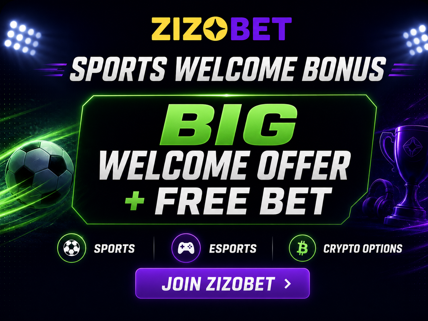 Zizobet Casino sports bonuses – welcome package up to €2,000