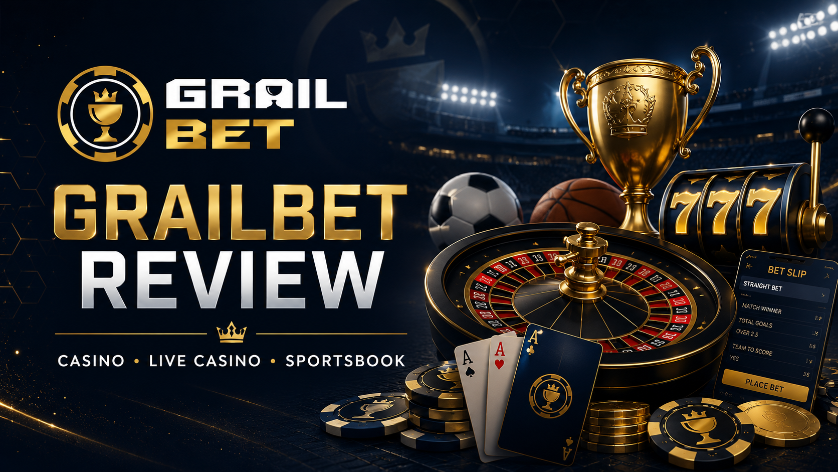 Grailbet Casino Canada Review 2026 – $1,000 welcome bonus, 10% weekly cashback and modern sportsbook
