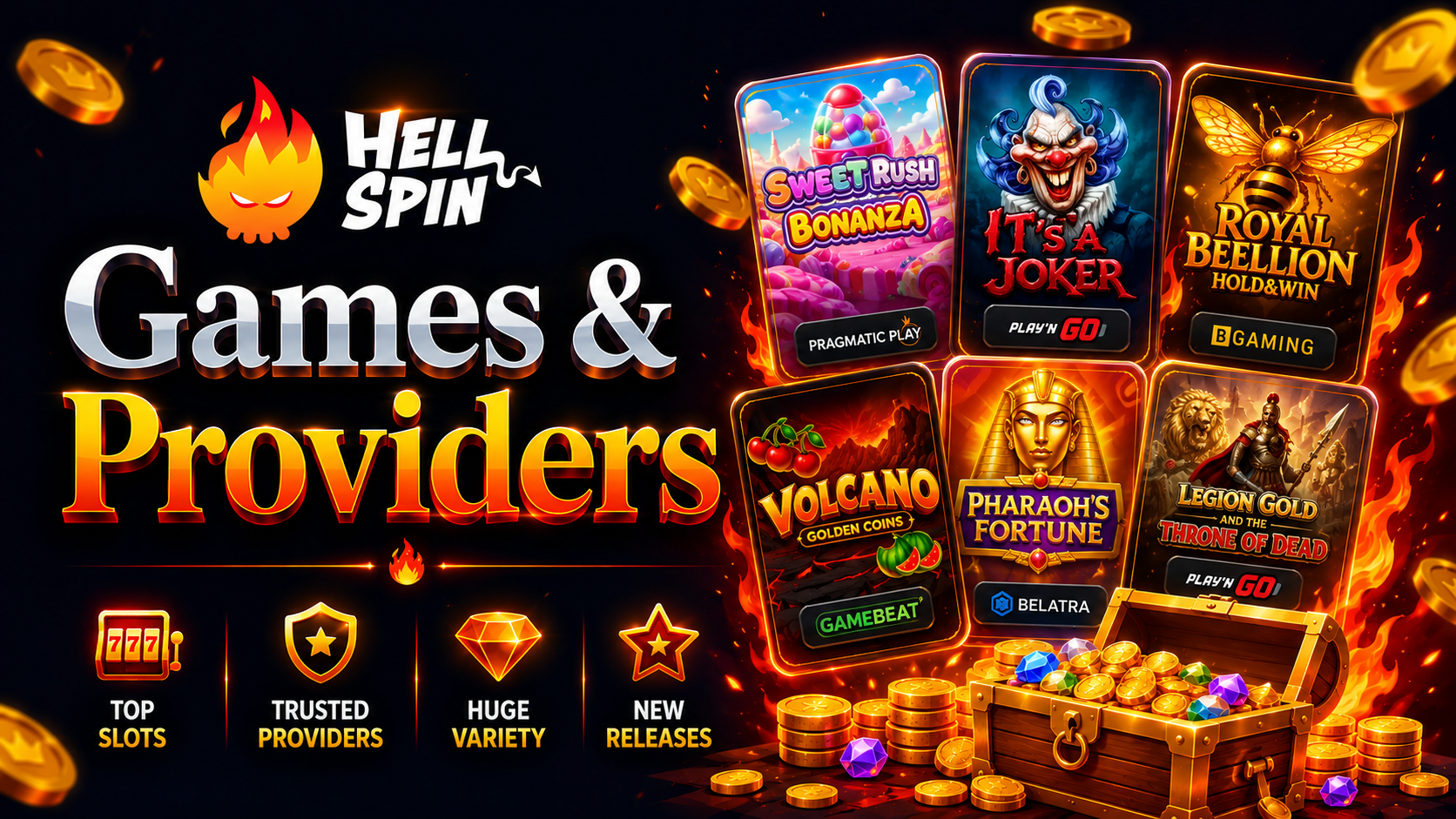 HellSpin Casino Canada – massive game library from 60+ providers